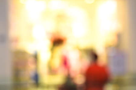 Blurred background of storeの写真素材