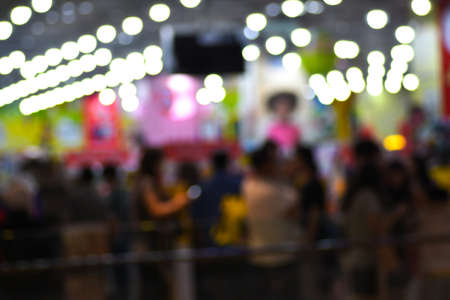 Blurred background of storeの写真素材