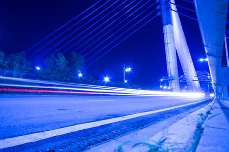 Light trail businessの写真素材
