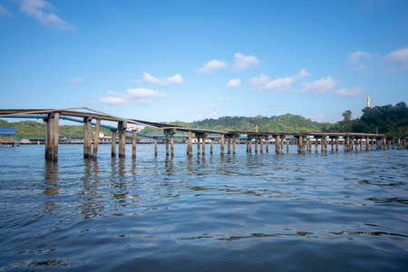 Bandar seri Begawan, Brunei - 10 February, 2019: The river village of Kampong Ayer in Bandar Seri Begawan, Brunei.のeditorial素材