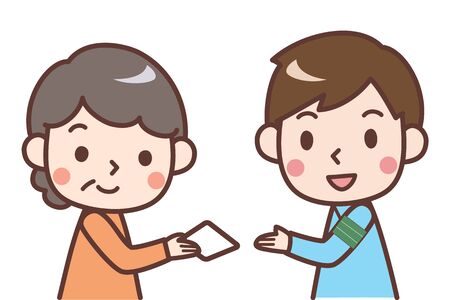 Driver's License Returned Elderly Womanのイラスト素材
