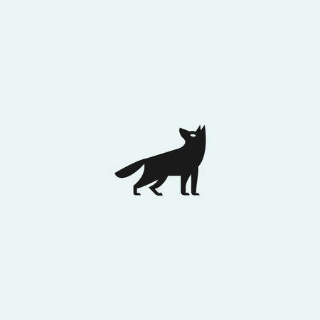 Wolf Abstract Logo Vector Design Template Downloadのイラスト素材