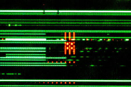 Close up monitor, Secure technology and protect data information concept
