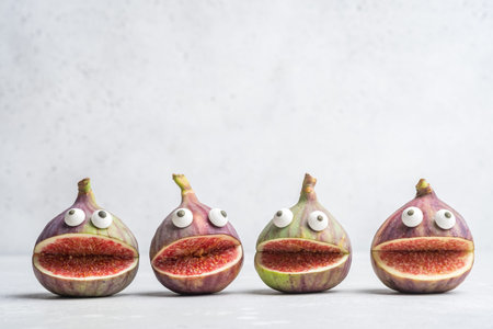 Spooky fig monsters for Halloween party