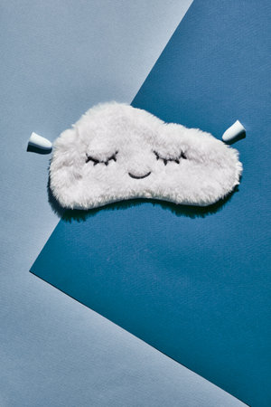 Insomnia concept, flat layの写真素材