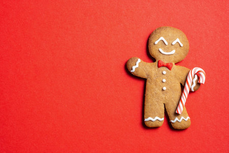 Cute Gingerbread manの写真素材