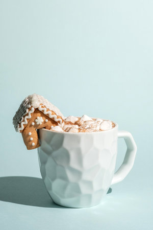 Mini gingerbread houseの写真素材
