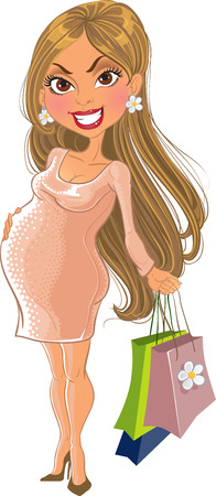 pregnant woman のイラスト素材