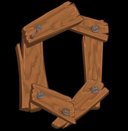 wooden alphabet - letter O on black backgroundのイラスト素材