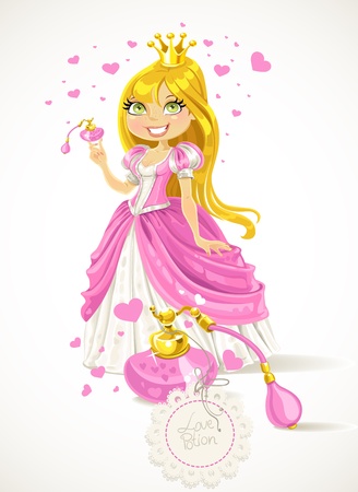 Pretty Princess with a love potionのイラスト素材