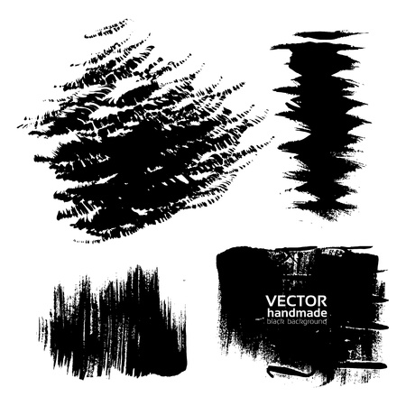 Handdrawing texture brush strokes of inkのイラスト素材