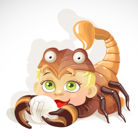 Baby zodiac - sign Scorpioのイラスト素材