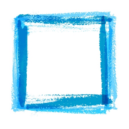Frame for design of textured brush strokes paint on paperのイラスト素材