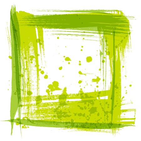 Vector frame texture strokes and splashes of paintのイラスト素材