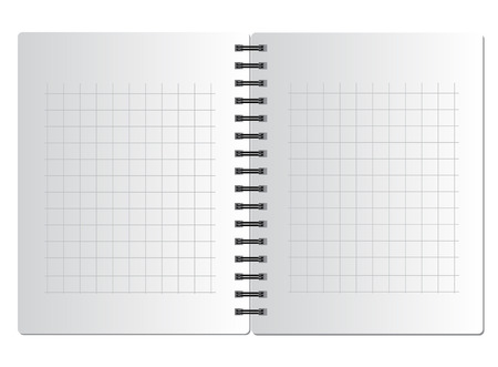 Background from notebook in square on the black springのイラスト素材