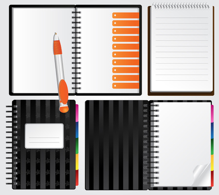 Notebooks for your presentationsのイラスト素材