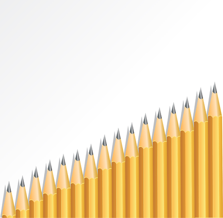 Background with pencils placed diagonallyのイラスト素材