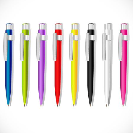 Color vector souvenir pensのイラスト素材