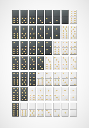 Two sets of dominoes for your designのイラスト素材