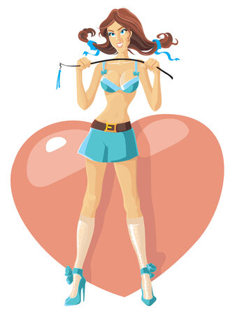 Woman in Blueのイラスト素材
