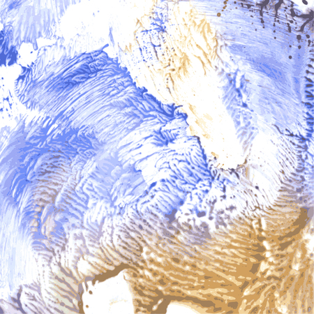 Abstract dry paint monotypy. Vector backgroundのイラスト素材