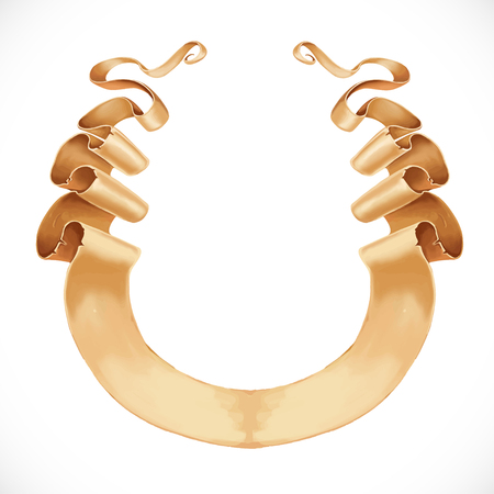 Ribbon-banner ancient scrolls of parchment for your designのイラスト素材