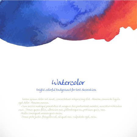 Watercolor blue background for decorationのイラスト素材