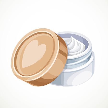 Cosmetics cream isolated on a white backgroundのイラスト素材