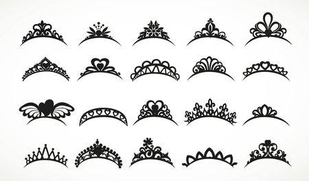 Set Of Princess Crowns Tiara Isolated On Whiteのイラスト素材 イメージマート Set Of Princess Crowns Tiara Isolated On Whiteのイラスト素材 イメージマート