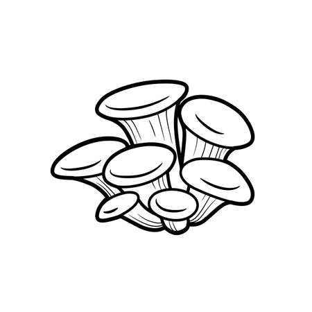 Big sponge coloring book linear drawing isolated on white backgroundのイラスト素材