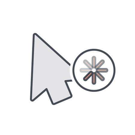 Arrow busy cursor mouse pointer icon Vector illustration