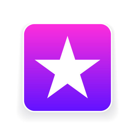 Star icon. Flat star sign isolated icon sign vectorのイラスト素材