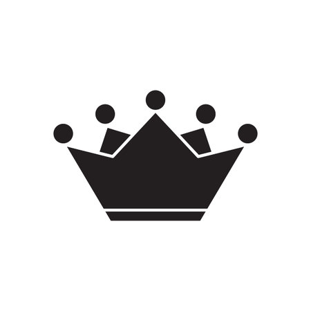 Crown Icon in trendy flat style isolated on white background. Crown symbol for your web site design, logo, app, UI. Vector illustration, EPS10.のイラスト素材