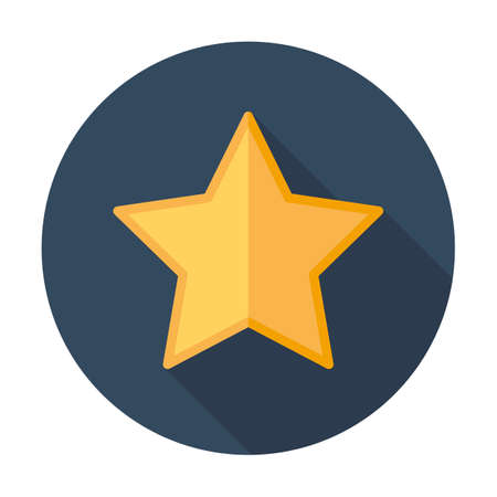 Star flat icon, favorite vector logo illustration, pictogram isolated on whiteのイラスト素材