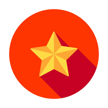 Star icon. Vector black isolated symbol. Star shape vector decoration illustration. Award symbol element. Rating, ranking design. Favorite icon, successのイラスト素材