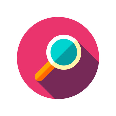 Search Icon Vector. Magnifying glassのイラスト素材