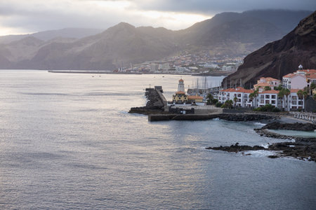 Quinta do Lorde village on the coast of Madeira island Portugalの写真素材