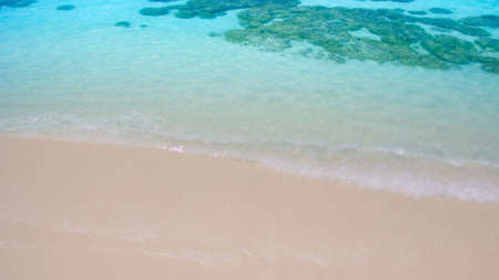 waves on the beachの写真素材