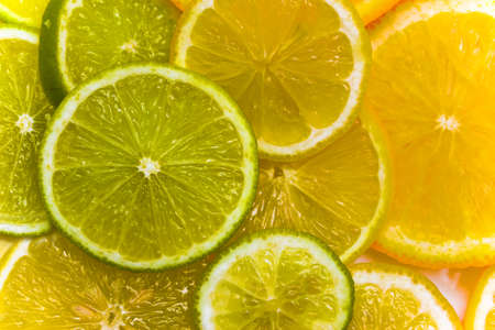 Slices of fruitsの写真素材