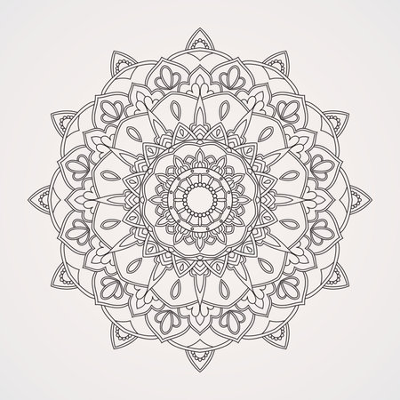 Beautiful mandalas for festive religious events can also be for decorations, henna, tattoo coloring booksのイラスト素材