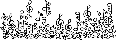 Musical vignette. Eau-forte 71.のイラスト素材
