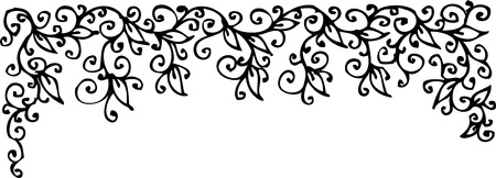 Floral vignette. Eau-forte 167.のイラスト素材