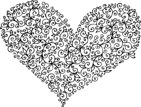 Romantic vignette. Eau-forte 219.のイラスト素材