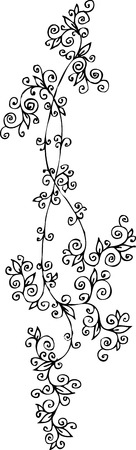 Floral vignette. Eau-forte 256.のイラスト素材