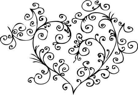 Romantic vignette  のイラスト素材