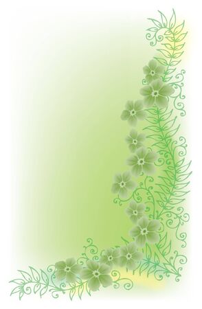 Floral vignetteのイラスト素材