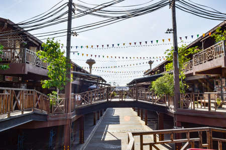 HUAHIN, THAILAND - FEBRUARY 29, 2012: Plernwan famous attractions of Thailand. Retro styleのeditorial素材