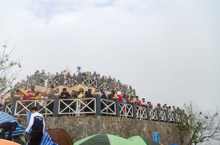 PHETCHABOON, THAILAND - OCTORBER 24, 2015: Season of tourists to Season of tourists to Phu Thap...