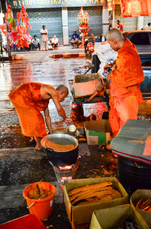 NAKHONRATCHASIMA, THAILAND - JURY 22, 2013: Candle Festival The annual Festival of Nakhon Ratchasima, Thailand.のeditorial素材