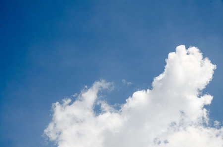 blue sky with cloud closeup